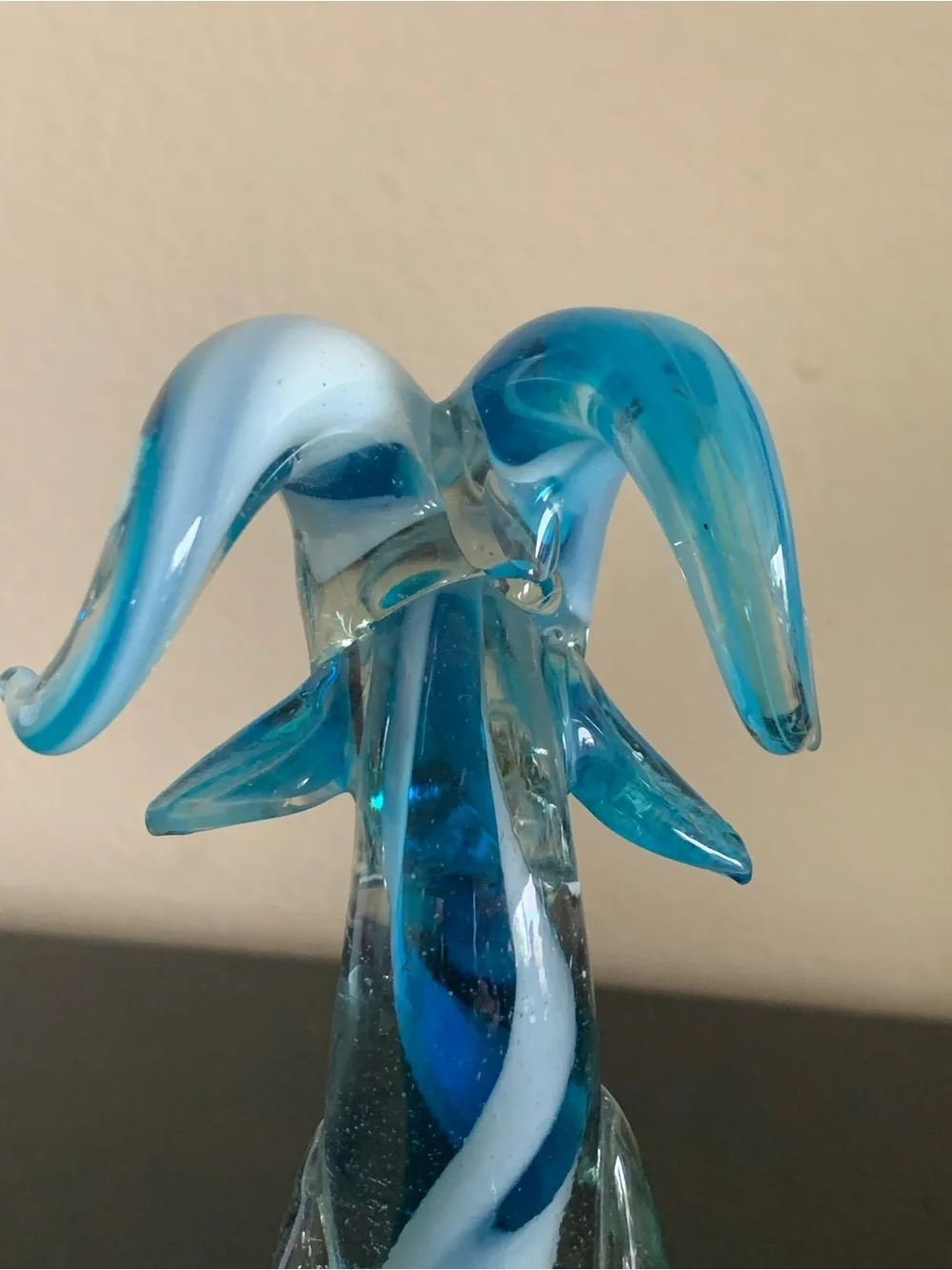 Murano-style Hand Blown Mexico Art Glass Antelope Gazelle Ram Big Horn Figurine